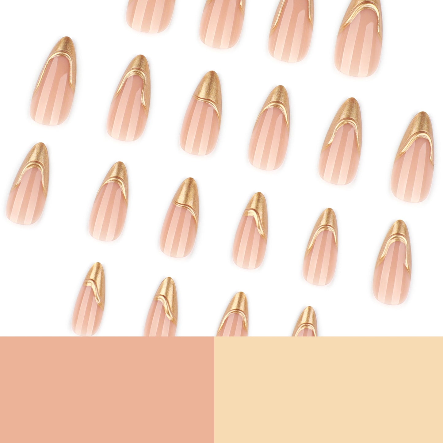 [PREMIUM] Cat eye Glitter Nails-019-4201- Free 24pc Sticker Sheet  included