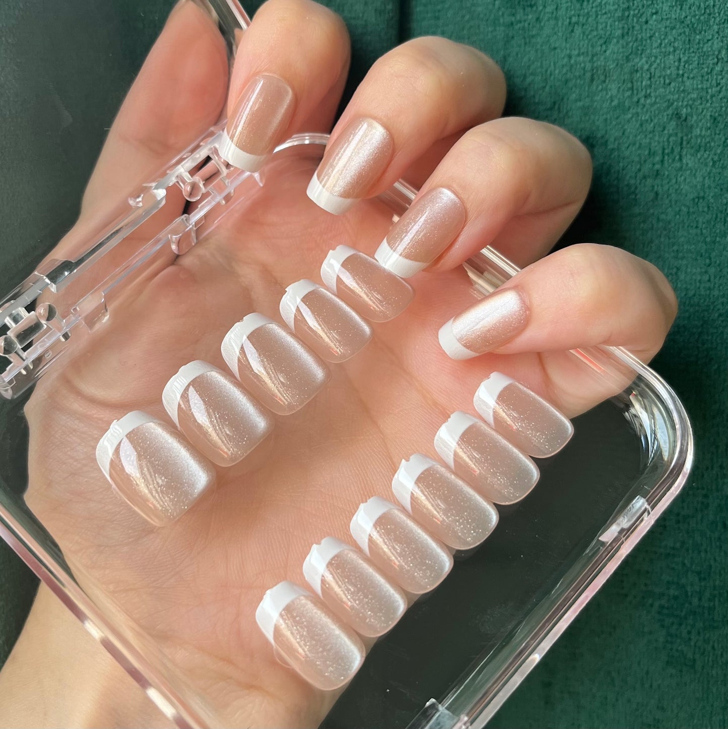 PREMIUM cat-eye Nails-3173T-Free 24pc Sticker Sheet included