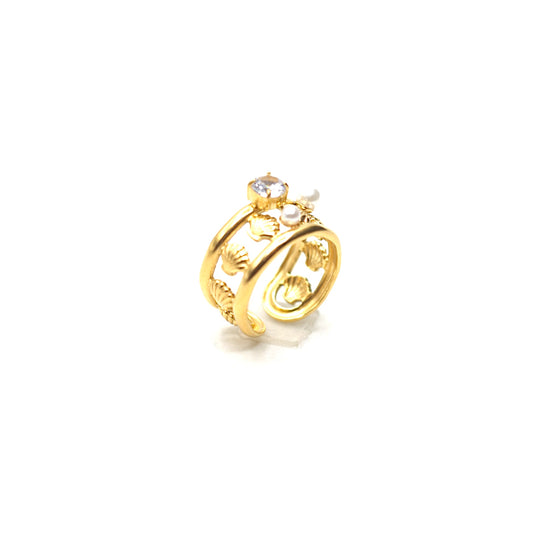JRing-(4K Gold Plated)-AntiTarnish/HypoAllergic - 449