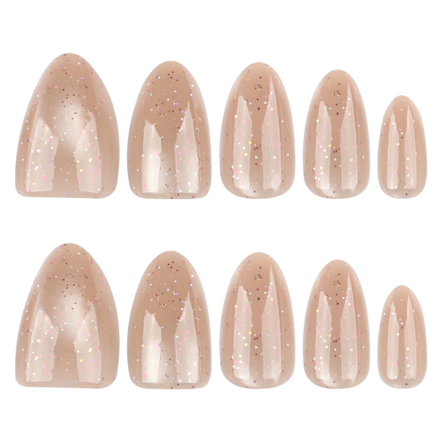 [Premium] Glitter High Quality Nails-4044-Free 24-pc Sticker Sheet  included