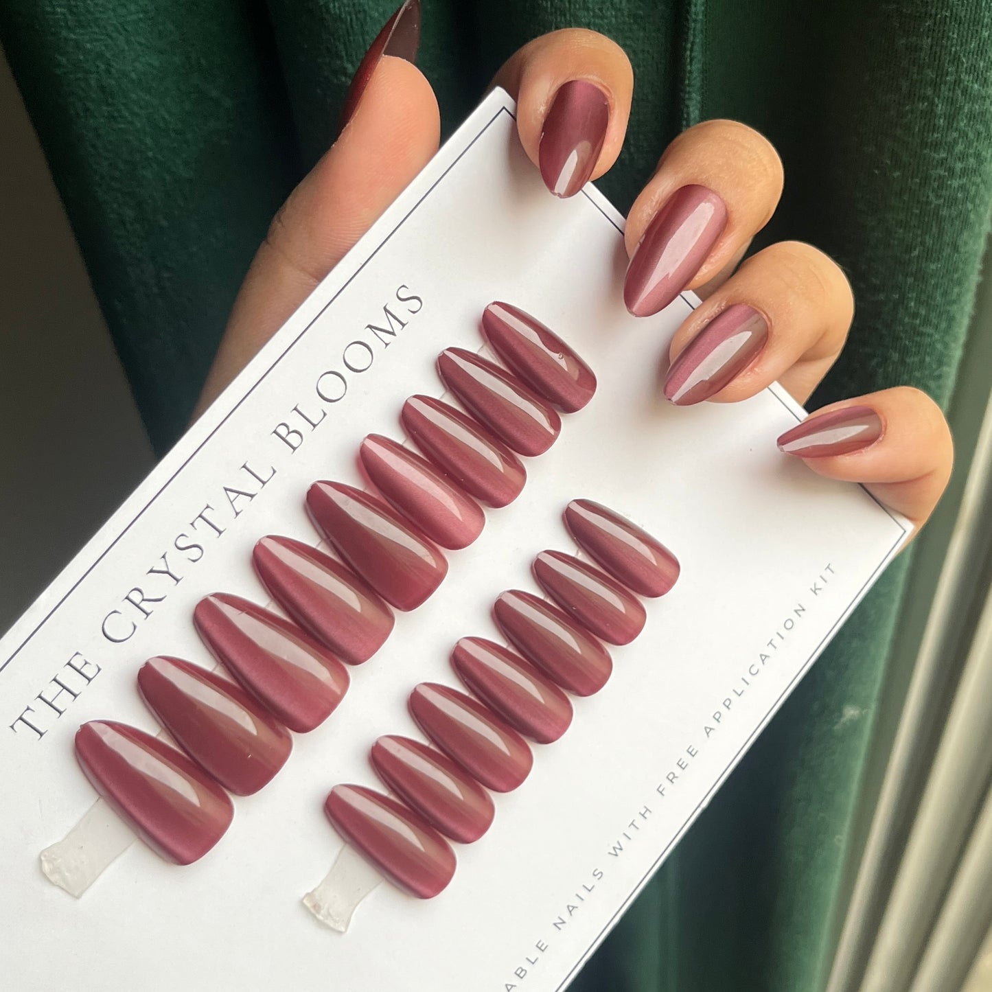 Nails-2230-Almond nails- Free 24pc Sticker Sheet included