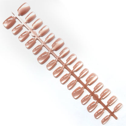 Cat eye medium length Nails-2080 - Set of 30 nails-FREE Nail-kit included with this Nails pack-CL