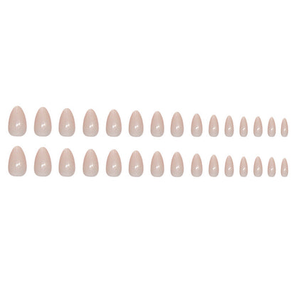 3D Handmade Cat-eye Pink + Shimmer Nails - 1886-Free 4 pc nail kit included