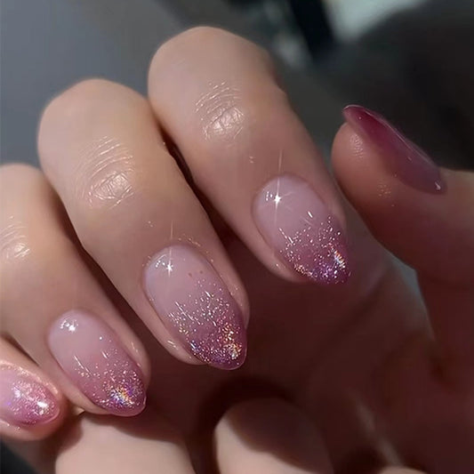 Nails-3608-Almond nails- Free 24pc Sticker Sheet  included