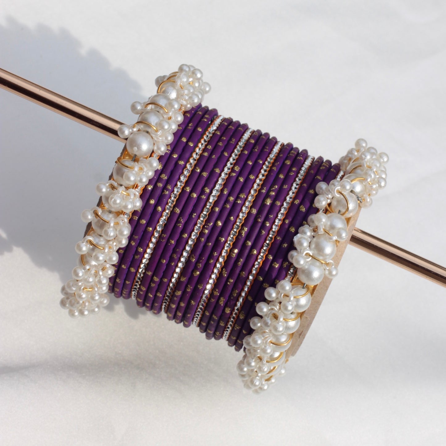 Azel Bangle Set-Purple-1