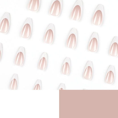 Oval French Nails-2418- Free 24-pc Sticker Sheet  included