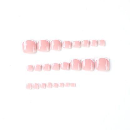 French Toe Nails-Natural Fit- 2433-Free 4-pc Nail-kit included