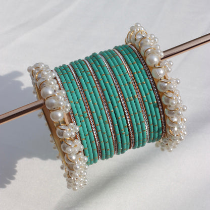 Azel Bangle Set-Turcoise-1