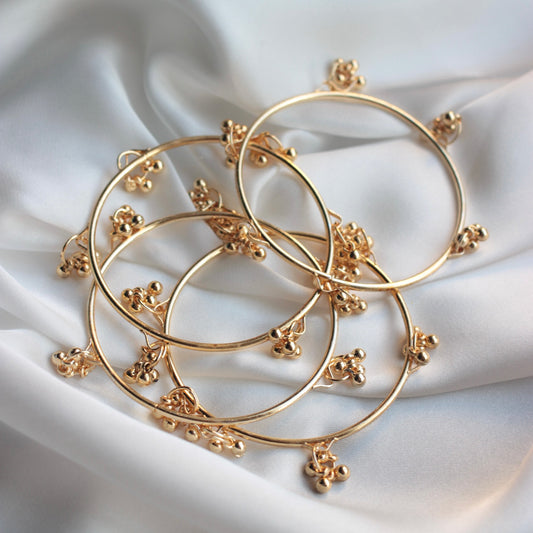 Golden Kashmir Bangle - 4 PC