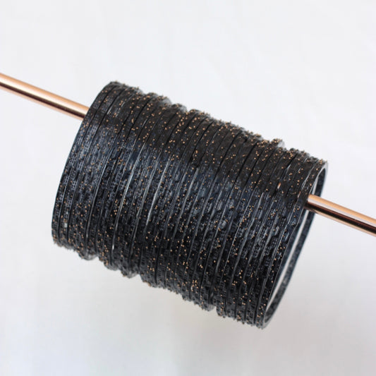 Rains- Viral Handmade Glass Bangles-Black-41