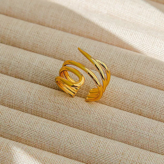 JRing-(24K Gold Plated)-AntiTarnish/HypoAllergic-423E