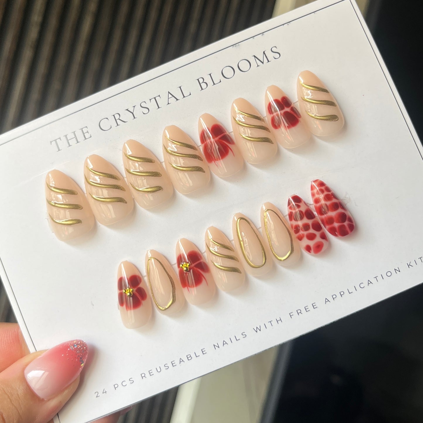 [PREMIUM]3D Nails-3926-3871- Free 24pc Sticker Sheet  included-n