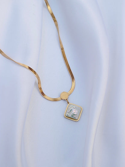 JNecklace (24K Gold Plated)-AntiTarnish/HypoAllergic -385