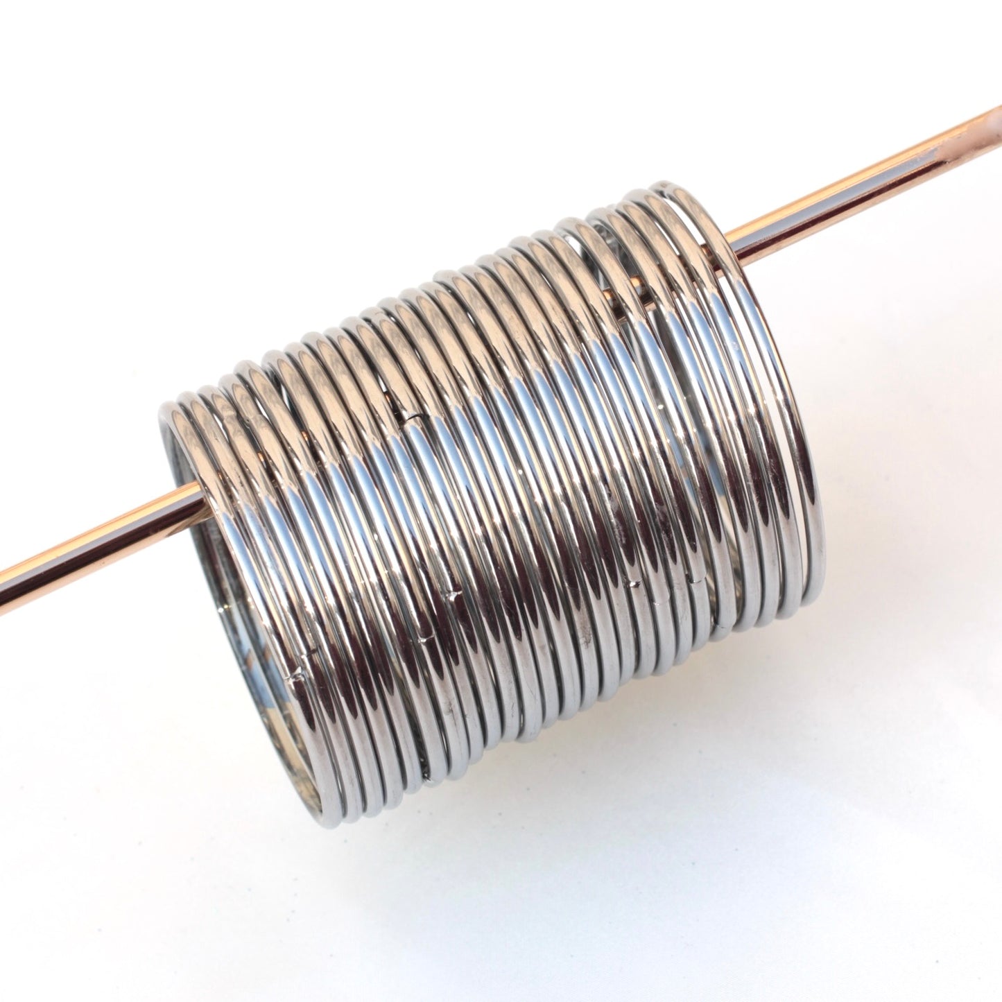 Silver Glass Bangles Thick - Viral Handmade Glass Bangles