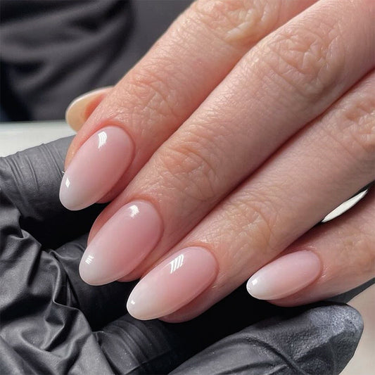 Nails-3568-Medium Length Almond nails- Free 4 pc nail kit included