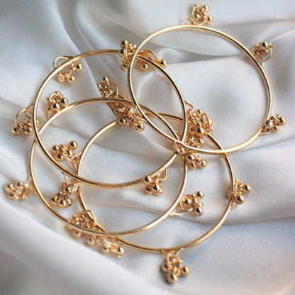 Golden Kashmir Bangle - 4 PC