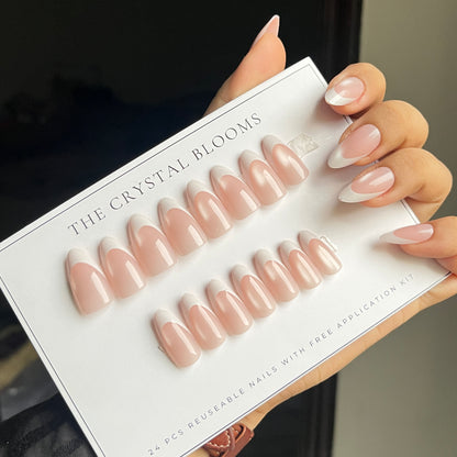 Nails-2383-Almond nails- Free 24pc Sticker Sheet included