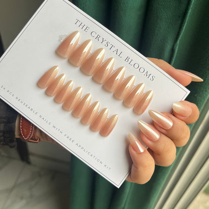Nails-1593-Almond nails- Free 24pc Sticker Sheet included