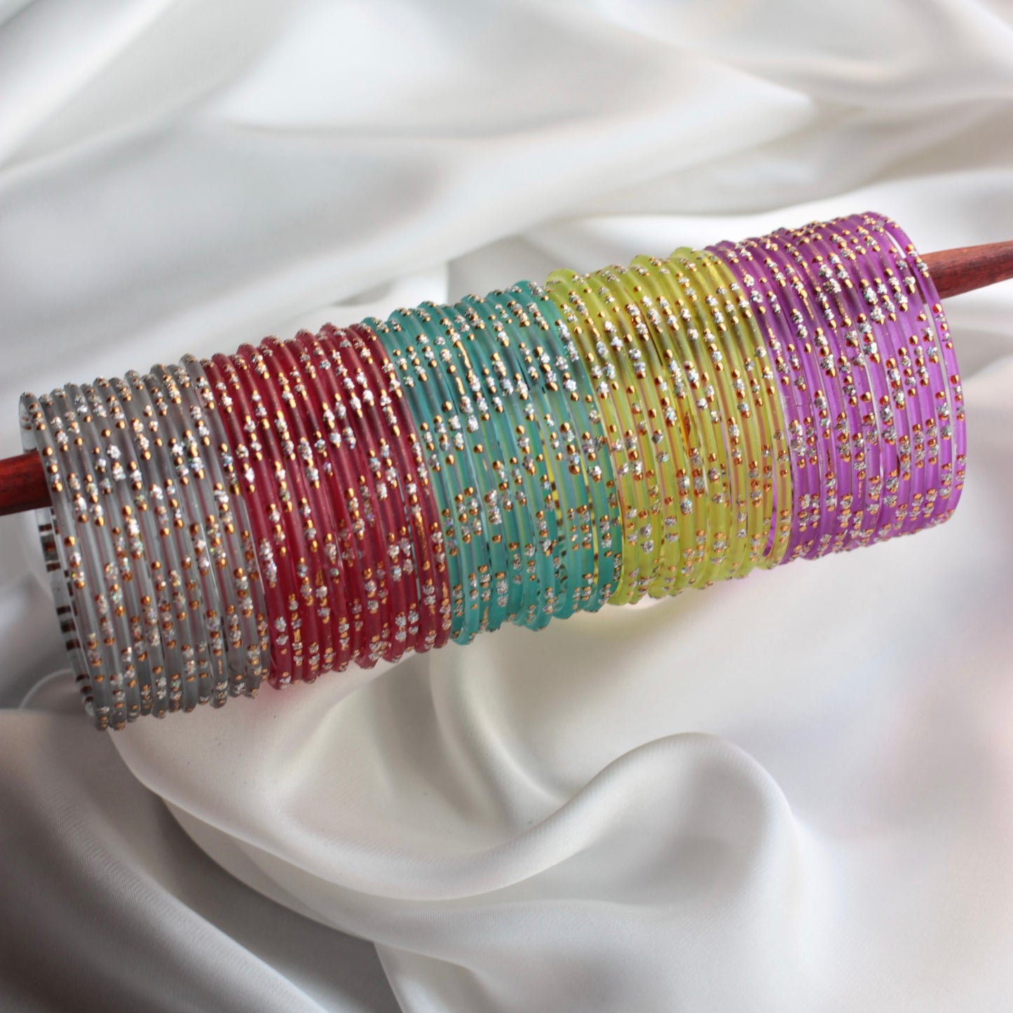(Choose colour) Khushboo- Viral Handmade Glass Bangles
