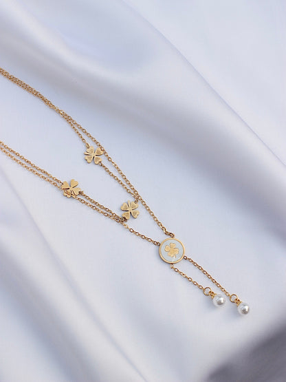 JNecklace (24K Gold Plated)-AntiTarnish/HypoAllergic -394