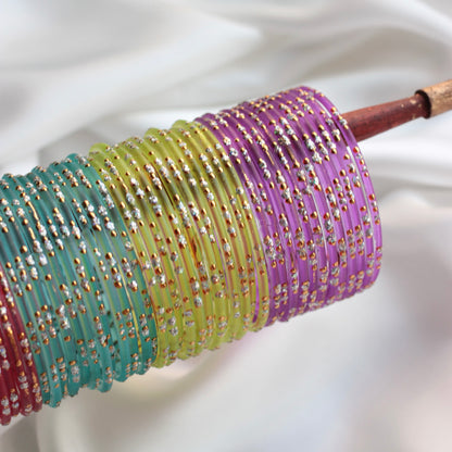 (Choose colour) Khushboo- Viral Handmade Glass Bangles