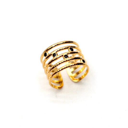 JRing-(4K Gold Plated)-AntiTarnish/HypoAllergic 401
