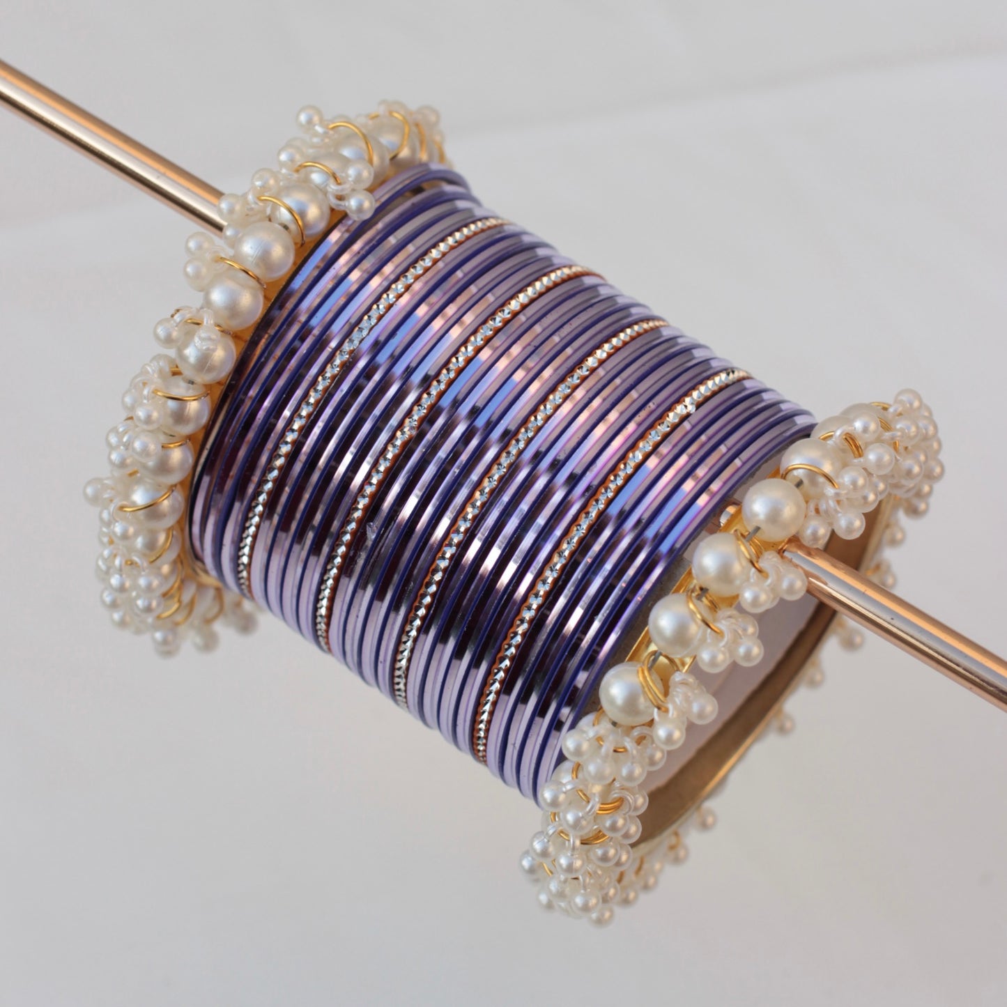 Mila Bangle Set-lilac