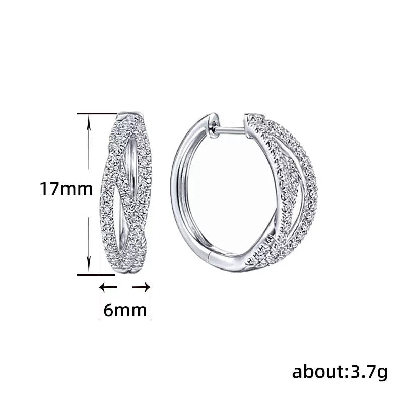 Royal Crystal Stud Earrings (N213)