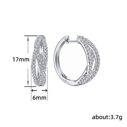 Royal Crystal Stud Earrings (N213)