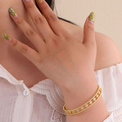 JBracelet- Non Tarnish - 24K Gold plated Anti Tarnish Everyday wear Bracelet- New