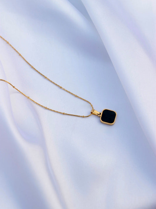 JNecklace (24K Gold Plated)-AntiTarnish/HypoAllergic - Dual Sided 387