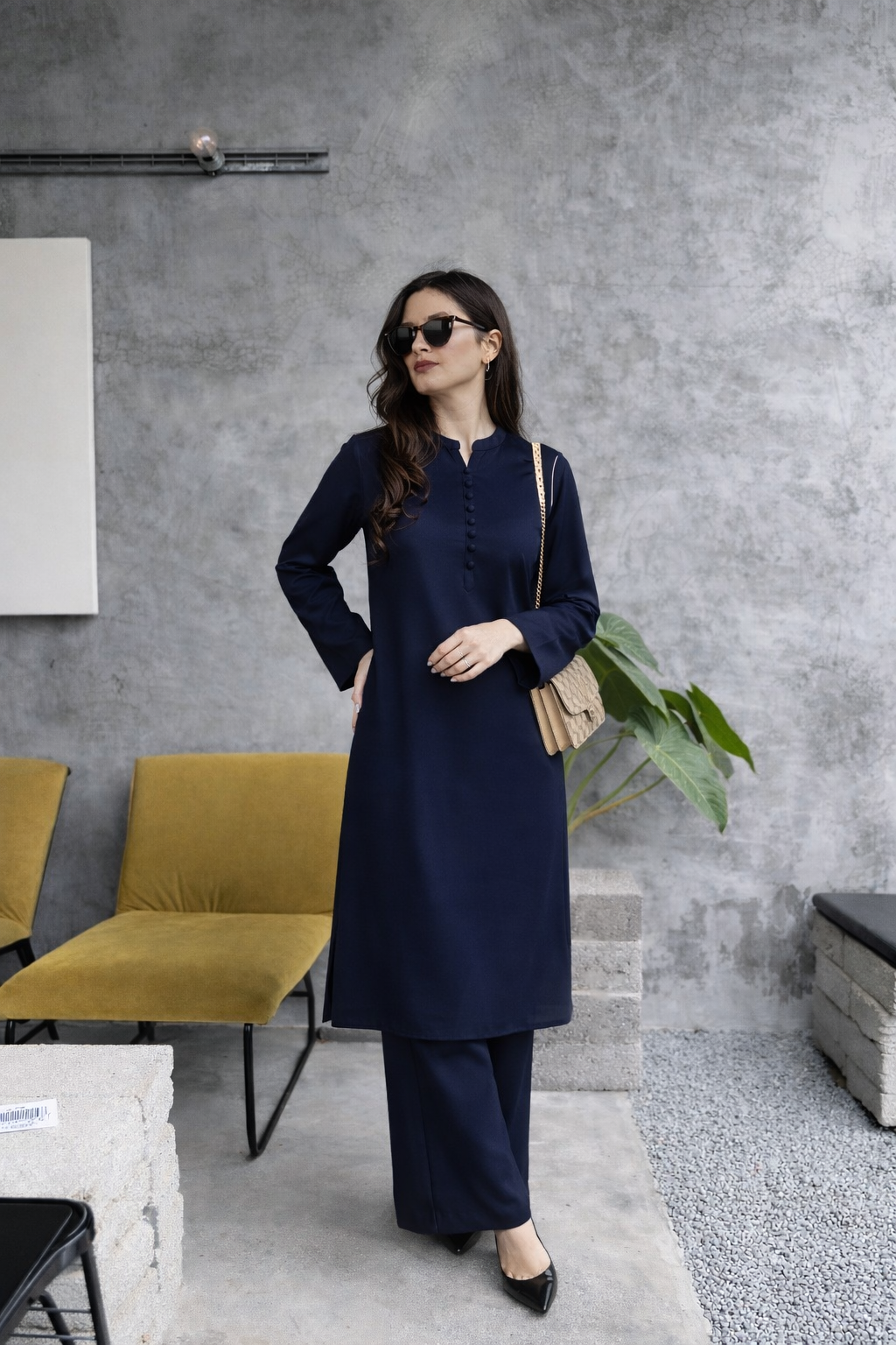 Sapphire Serenity - 2 pc Stitched