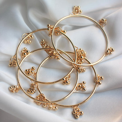 Golden Kashmir Bangle - 4 PC