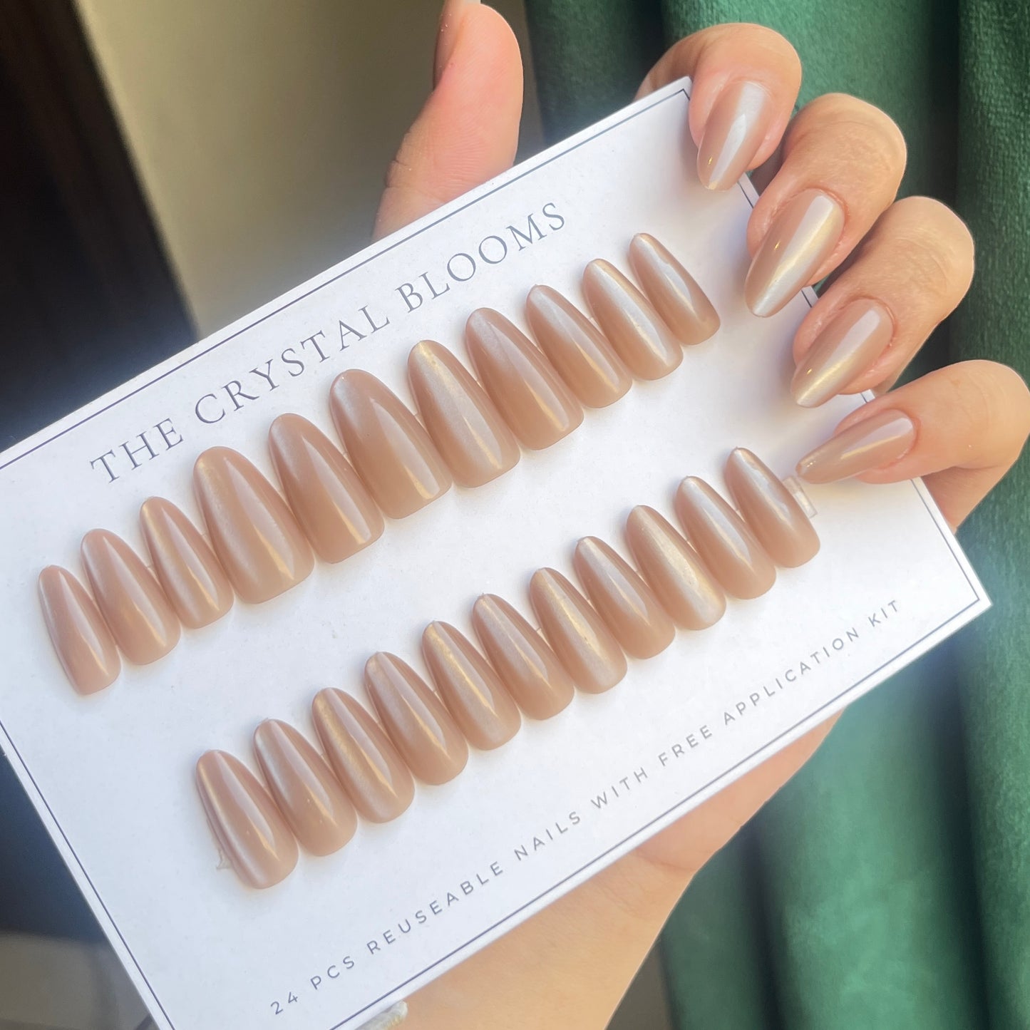 Handmade Cat-eye Nails-30 nails in each pack- 140- Free 24 pc Sticker Sheet included