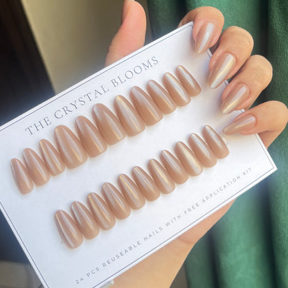 Handmade Cat-eye Nails-30 nails in each pack- 140- Free 24 pc Sticker Sheet included