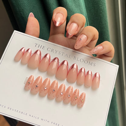 Nails-23402-Almond nails- Free 24pc Sticker Sheet included