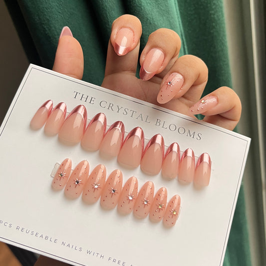 Nails-23402-Almond nails- Free 24pc Sticker Sheet included