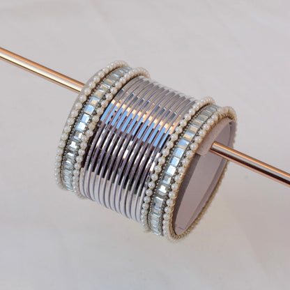 Reya Bangle Set - Silver