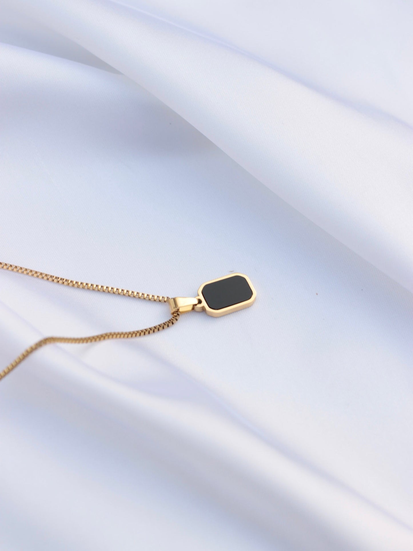 JNecklace (24K Gold Plated)-AntiTarnish/HypoAllergic - Dual Sided 251