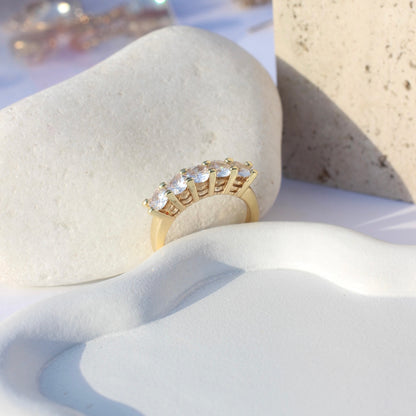 JRing (sterling silver semi precious zirconium ring) -240-CL