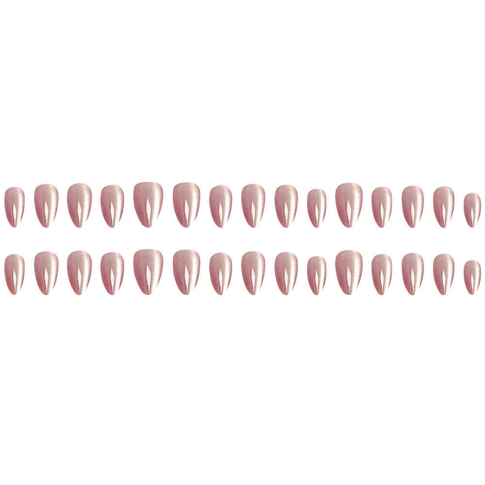 [PREMIUM] Handmade Cat-eye Shimmer Nails - 892- Free 4 pc nail kit included