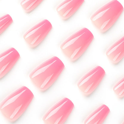 Shaded Pink Nails -2457- Free 4 pc nail kit included