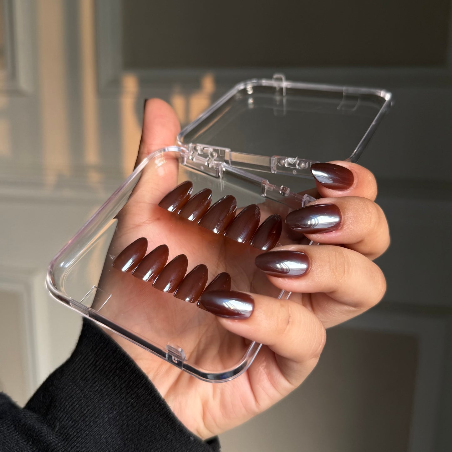 [PREMIUM] Handmade Chrome Nails-804- Free 24 pc Sticker Sheet  included