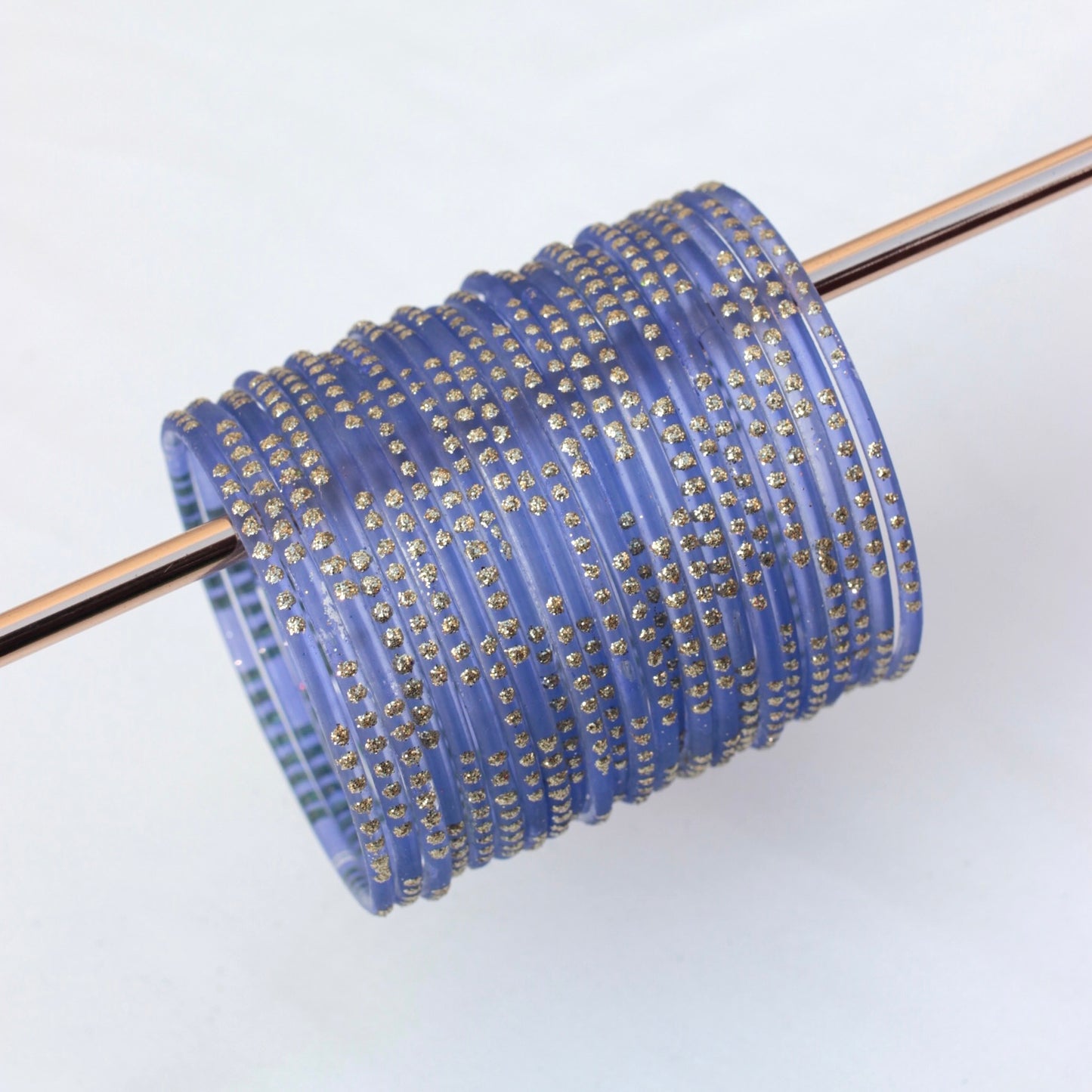 Mahnur- Viral Handmade Glass Bangles-Electric Blue-1