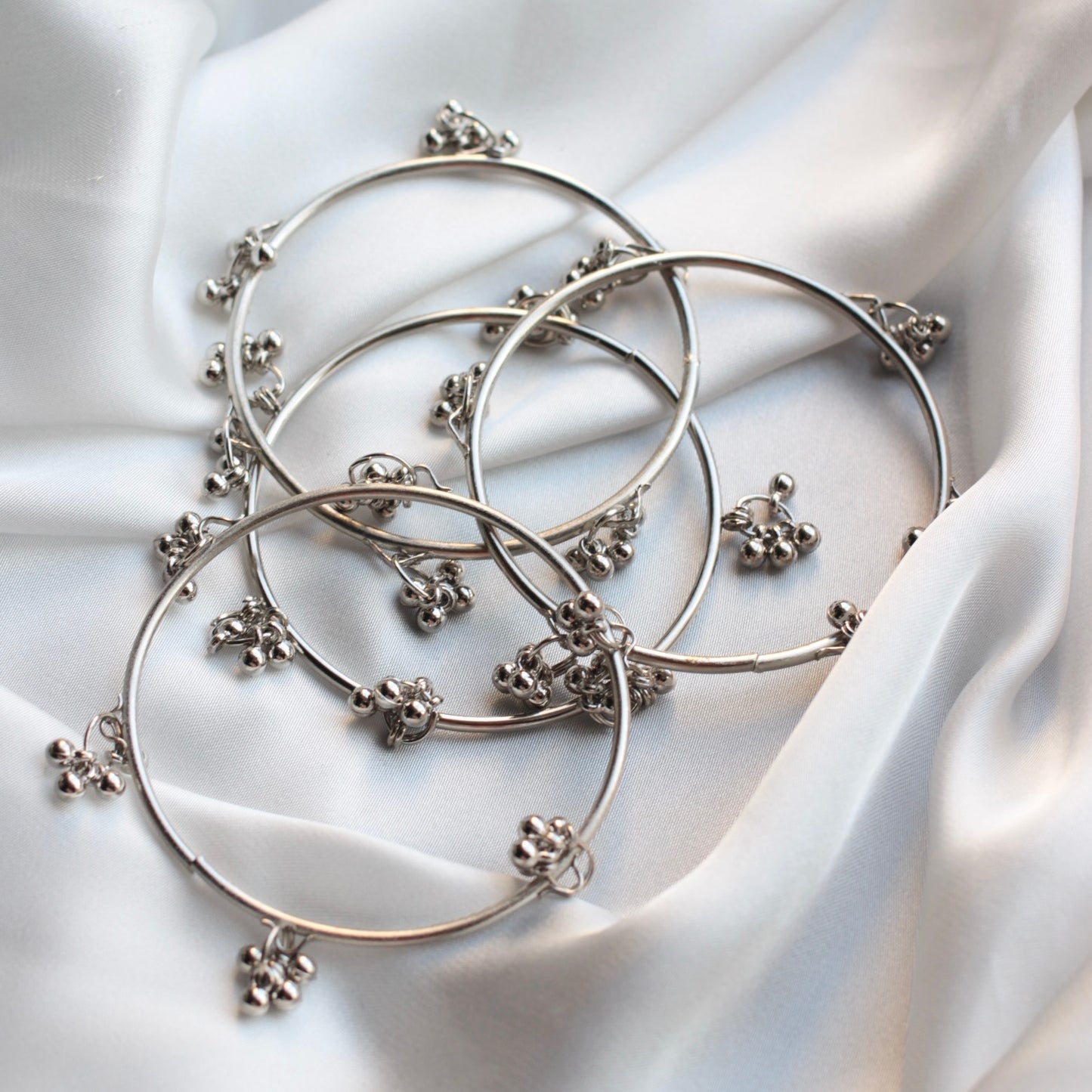 Silver Kashmir Bangle - 4 PC