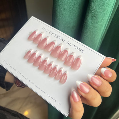 Nails-2383-Almond nails- Free 24pc Sticker Sheet included