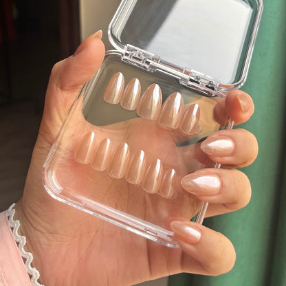 Nails-089- Chrome Reflective Nails