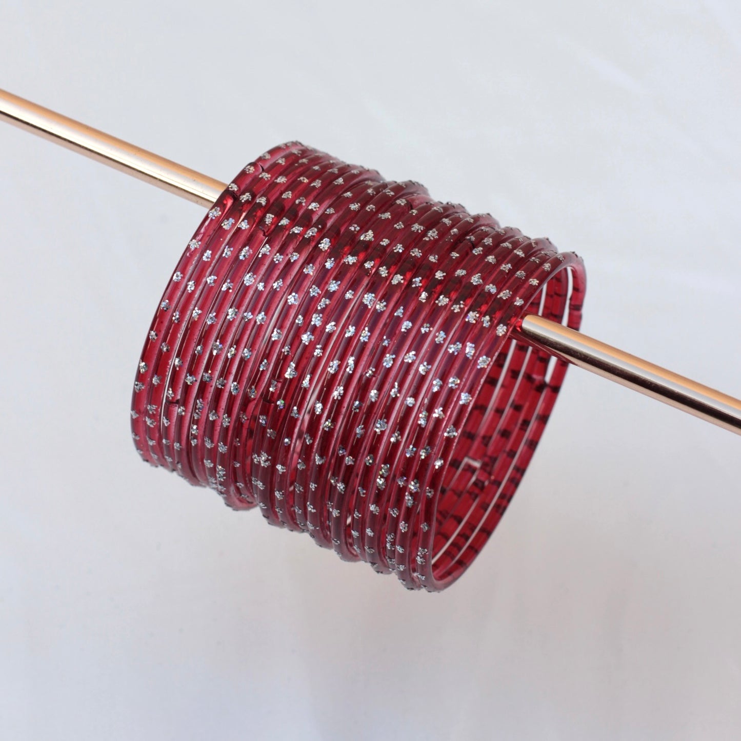 Aiyna- Viral Handmade Glass Bangles-Maroon-68