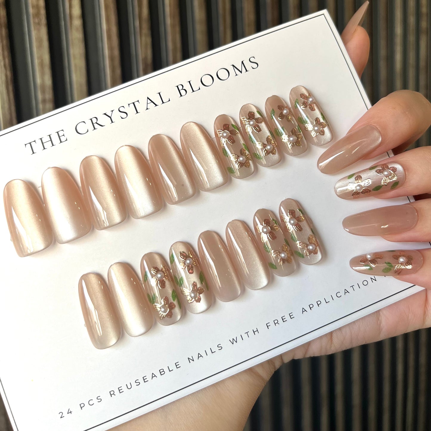 PREMIUM cat-eye Nails-1616T-Free 24pc Sticker Sheet included