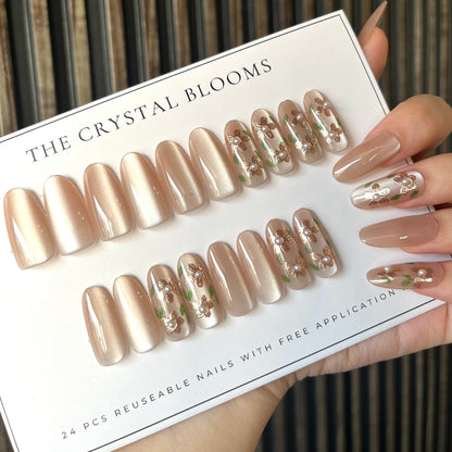PREMIUM cat-eye Nails-1616T-Free 24pc Sticker Sheet included